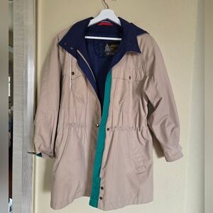 London Fog Trench Coat Barn Jacket Classic Vintage Vtg